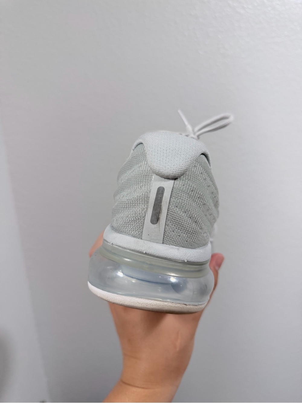 Nike Light Grey and Silver Air Max Running Shoe - Picture 3 of 9